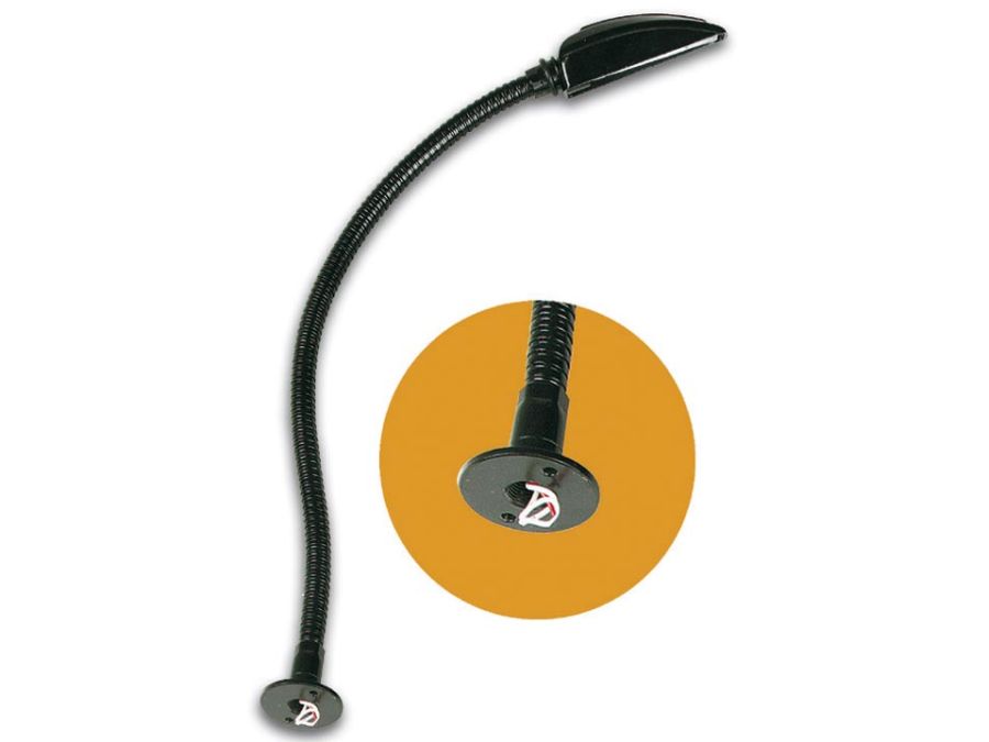 Svanehals konsollampe m. monteringsflange