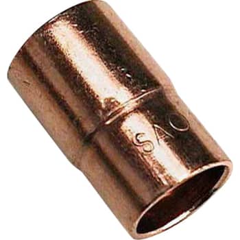 15 x 12 mm Lodde reduktion nippel/muffe