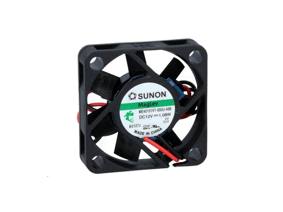 DC blæser - 40x40x10mm 12Vdc / 0,72W Vapo, 2 ledn.