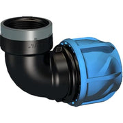 +GF+ iJOINT 32 mm x 1" vinkel 90° med muffe, PP, PN16