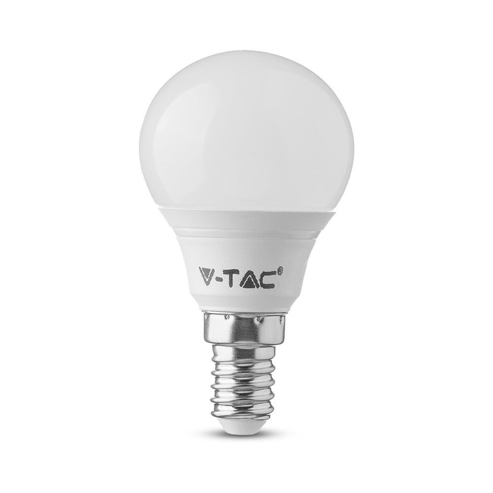 V-Tac 5,5W LED pære - Samsung LED chip, P45, E14 - Erstatter 40W - 470lm - RA80