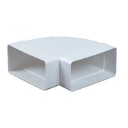 Horisontal bøjning 90° til flad kanal 55x110 mm