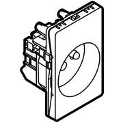 Fuga stikkontakt 2P m. pindjord 1,5m lysegrå
