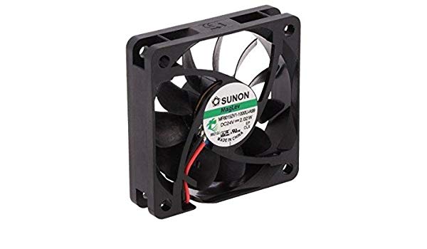 DC blæser - 60x60x15mm 24Vdc / 1,8W glideleje, 2 ledn.