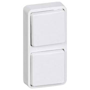 Mini Modul 2 modul hvid 25x50mm