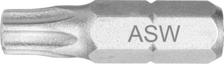 BITS TORX 15 UDEN BORING 25MM 1/4