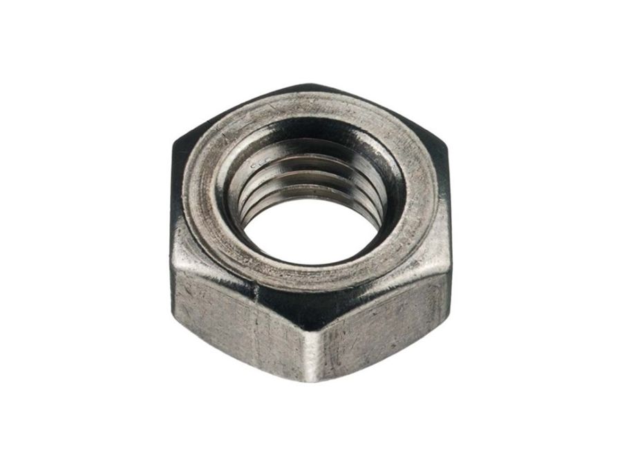 Møtrik, sekskantet - M6, A2 Rustfri stål, H5mm (10 stk.)