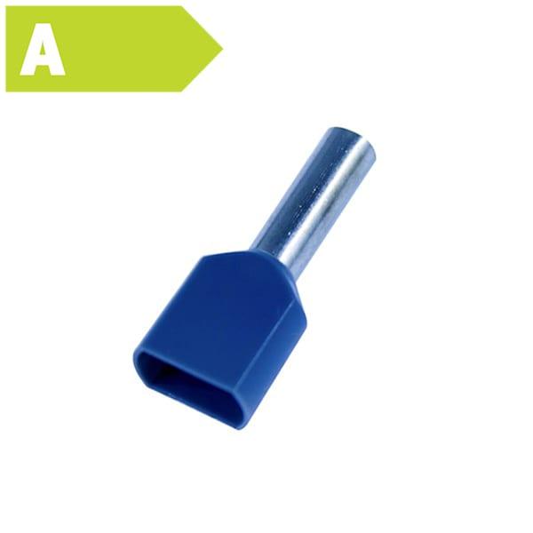 Tylle Isolerede dobbelt 2x2,5 mm², grå, Hi 2x2,5/10 (100) (T)