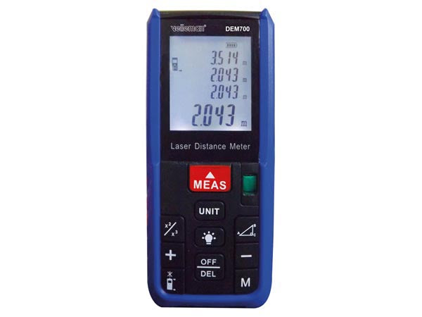 DEM700 Digital afstandsmåler m. laser (60m)