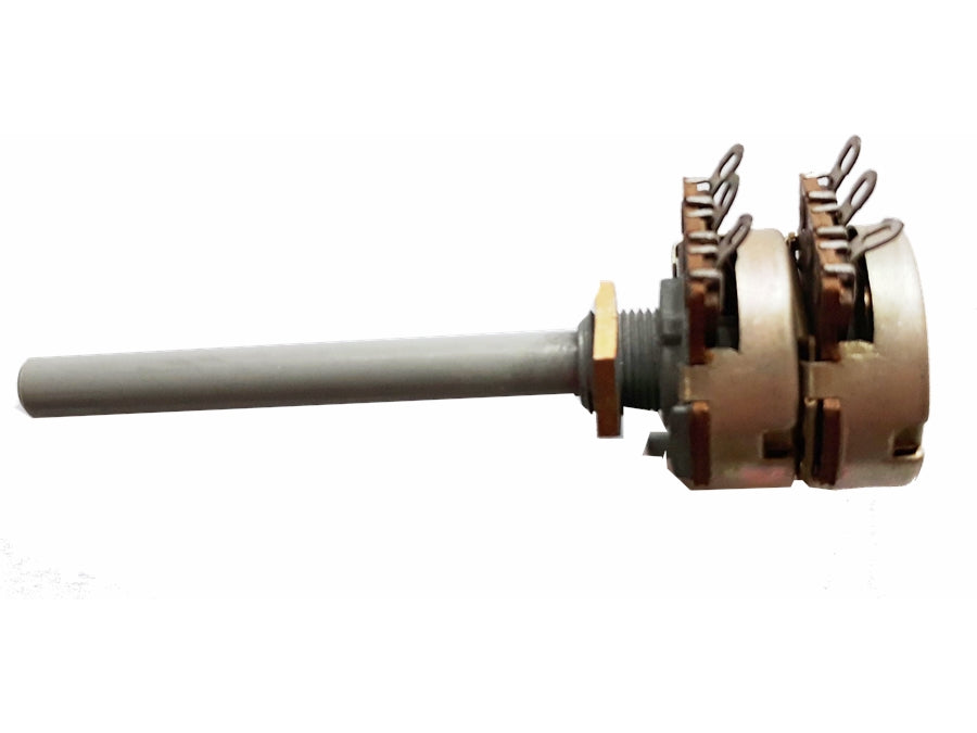 Potmeter - 2,2 Mohm log. stereo (Ø6mm)