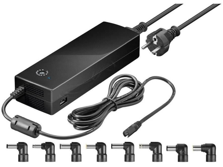 Universal netadapter - 12 til 24Vdc / 132W (8,5A) + USB