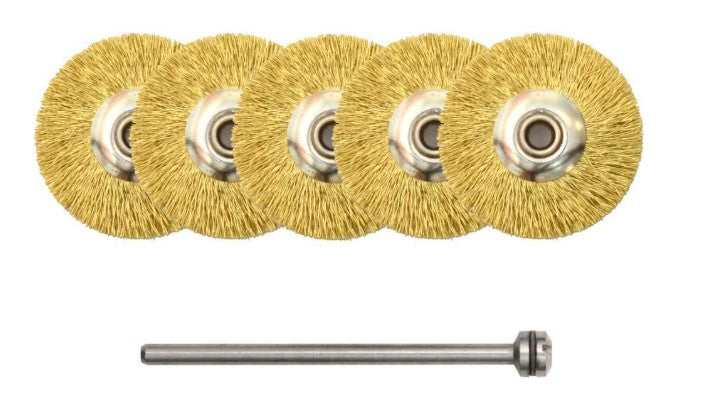 Messingbørster - Ø22mm (5 stk.)