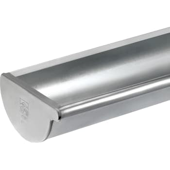 VMZINC endebund til limning, halvrund, venstre, 0,70 x 280 mm