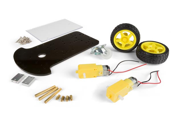 Robot kit - 2 hjulstrukket motor chassis