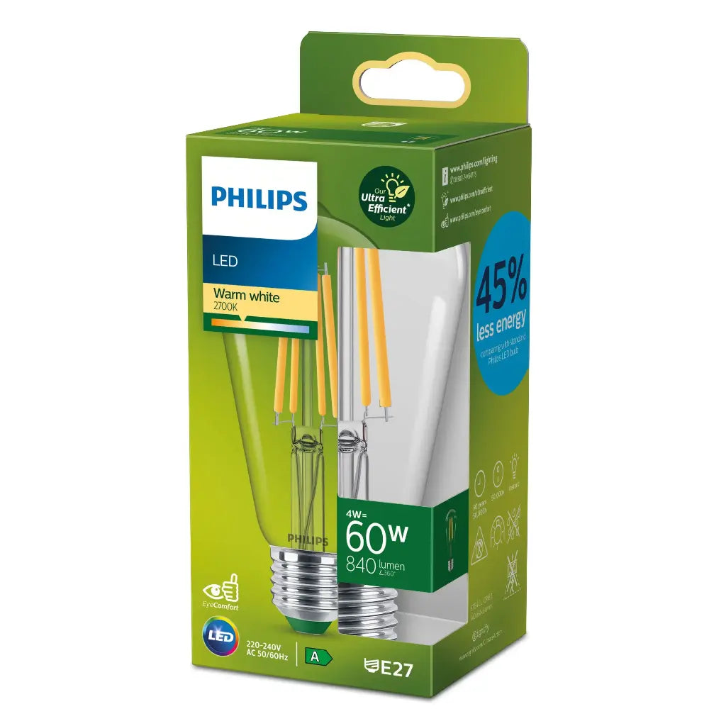 Philips LED 4W (60W) E27 2700K 840lm Nav