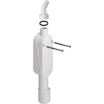 Viega vandlås til væg 40/50 mm med afgang til vaskemaskine