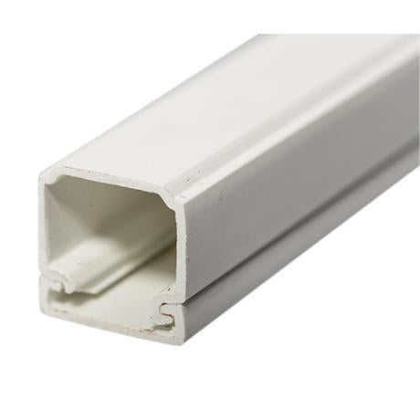 Kabelkanal 21x11,5 mm m/lim 2 m hvid (2408) (15)