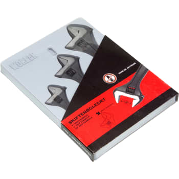 WORKER skiftenøgler, sæt med 6", 8" og 10"