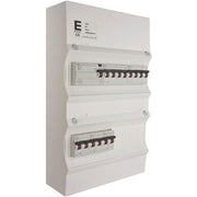 Færdigmonteret gruppetavle - HPFI - 1x16A 3P+N, 1x13A 3P+N, 3x13A 1P+N - Hvid