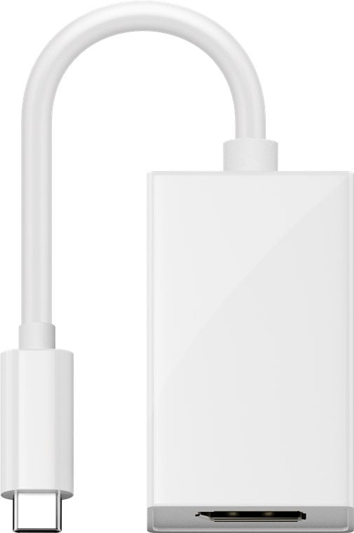 USB-C til DisplayPort adapter - USB-C han til DP hun, Hvid