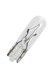 T5 autolampe - 12V / 30mA / 0,36W W2x4,6d sokkel (Ø5x20mm)