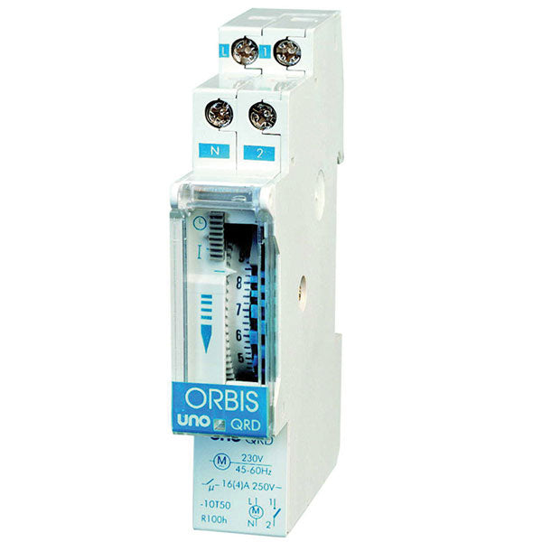 Orbis døgnur 17,5mm bred for Din-skinne