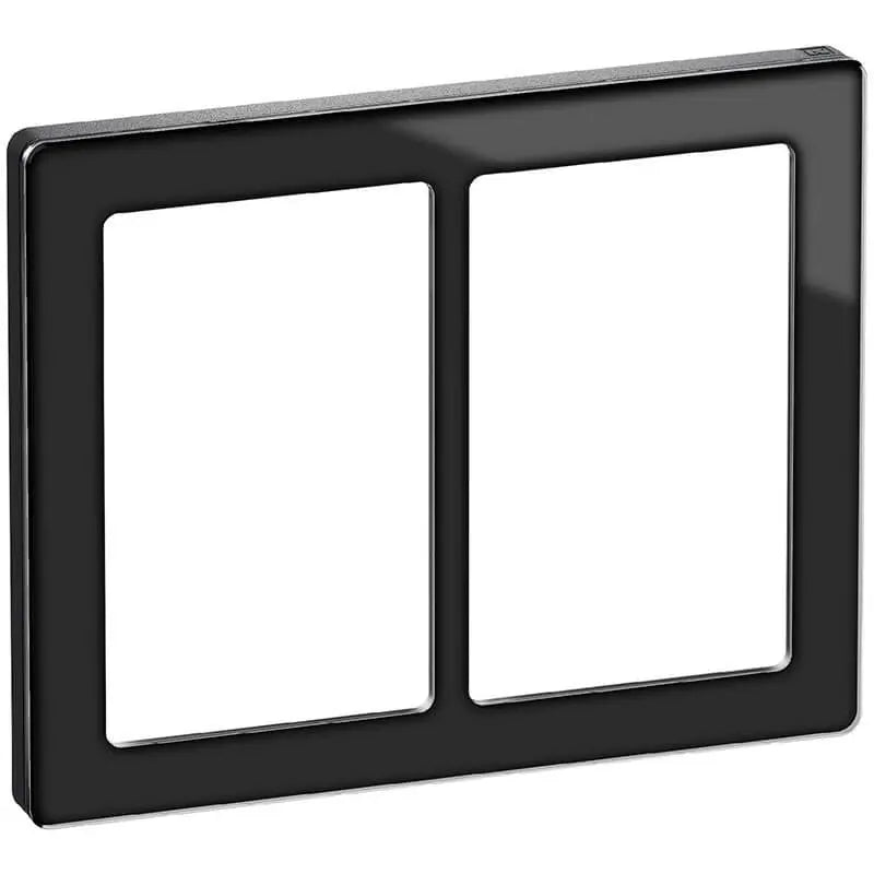 LK Fuga ramme PURE 66 glas 2x1½m - sort