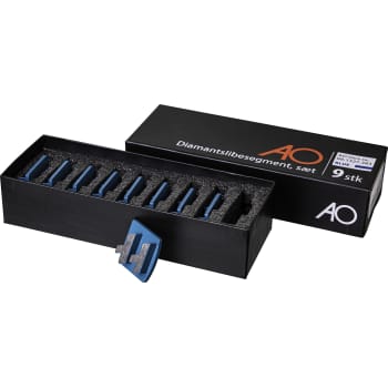 WORKER diamantslibesegment, sæt (9 stk.), blå/fin