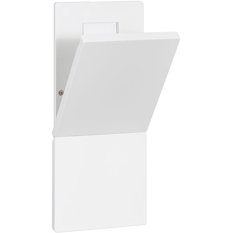 Låge for måleskab udendørs hvid