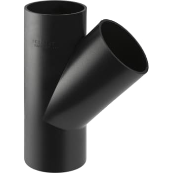 90 x 90 mm x 45° Grenrør sort PEH Geberit
