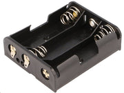 Batteriholder til 3xAA bat. (m. loddeflige)