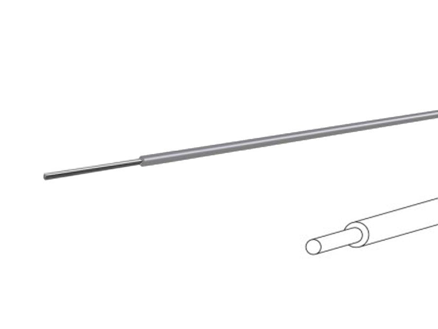 Monteringsledning - 0,2mm² massiv fortinnet CU, Grå (100m)