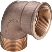 2.1/2" Rødgods Silicium Bronze bøjning 90°