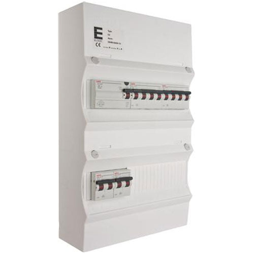 Færdigmonteret gruppetavle - HPFI - 1x16A 3P+N, 1x13A 3P+N, 1x13A 3P+N - Hvid