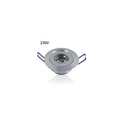 1,5W LED Indbygningsspot - Erstatter 15W, Ø4,2cm hul, Ø5,2cm mål, 2,2cm høj, 230V, 95lm, RA82