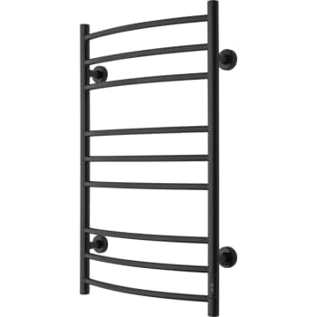 TVS håndklæderadiator ELDO 9 SORT m/timer
