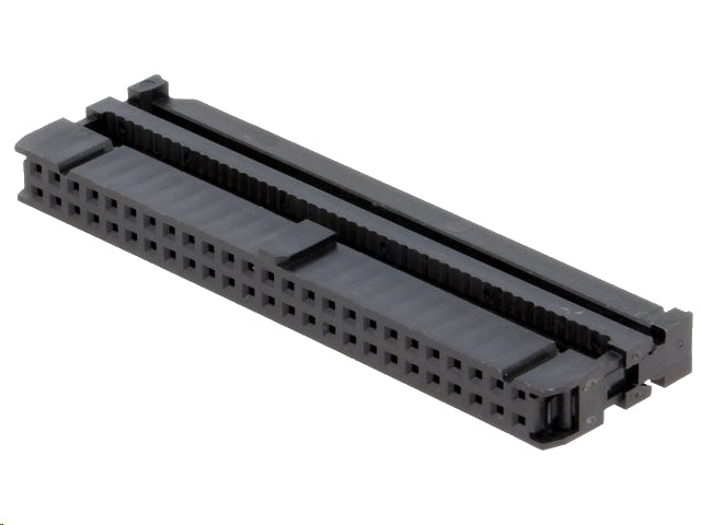 IDC fladkabelstik, hun - 50 pol (2x25) 2,54mm benafstand