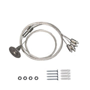 Wire sæt til LED panel - 200cm + 80cm, justérbar højde, 4-delt