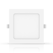 Bagbelyst Indbygningsspot LED E6 9W 4000K 1000lm - Kvadratisk, 230V, RA80, 3 års garanti