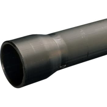 Wavin 110/90 mm PE-kabelrør med muffe, glat/glat, 6 m, sort