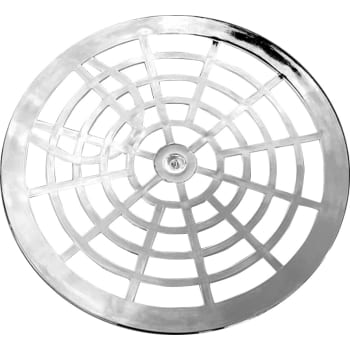 150 mm Rund rist forkromet
