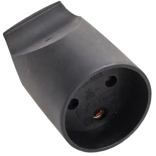 Forlængerled rund m/jord sort