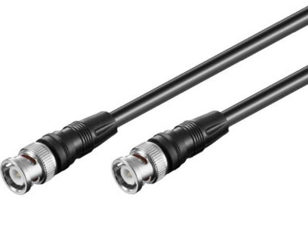 Videokabel - BNC han til BNC han, RG59 75ohm (1m)