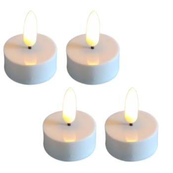 3D T-Lys Ø 3,8x4,2 cm med auto timer (4 stk)