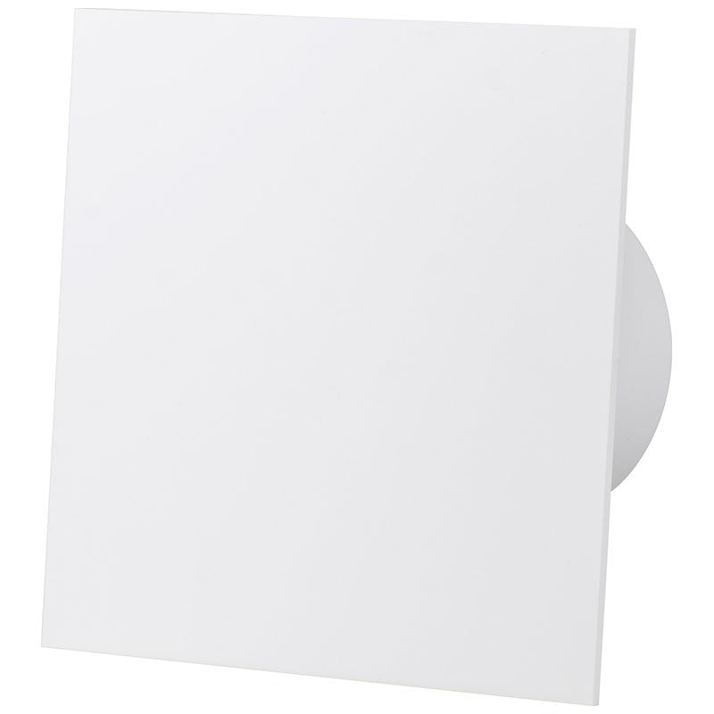 dRim ventilator m. kugleleje og bevægelsessensor hvid front