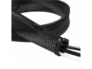 Kabelsok m. lynlås - 50mm bredde, Sort (2m)