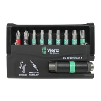 Wera Bit-Check 10 BiTorsion 4 HJS