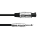 Højttalerkabel - 2P SPEAKON han > 6,35mm mono JACK han (5m)