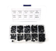 Nylon M3 skrue/afstandsstykke/møtrik sortiment (180 dele)