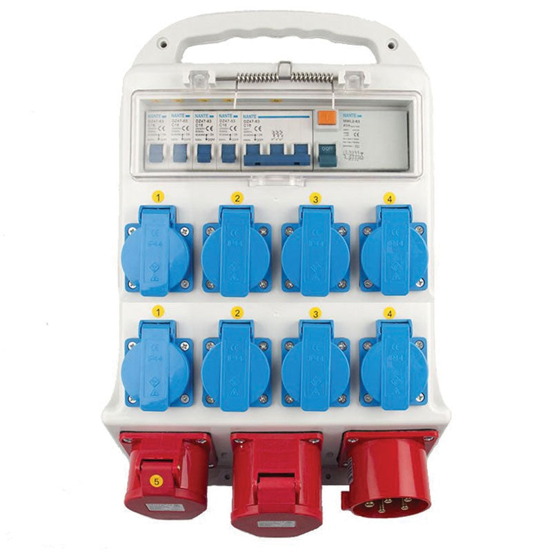 Byggepladstavle medium 32A, 10 udtag